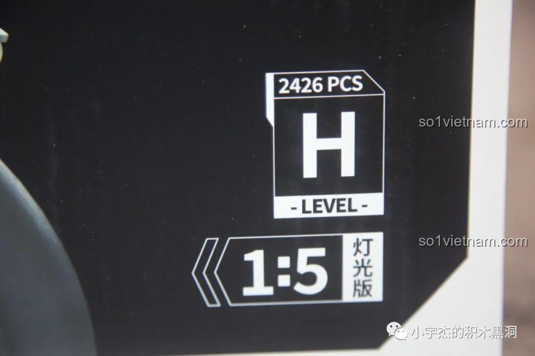 Thông số kỹ thuật của Panlos 672106 Mô tô Tốc Độ Rapid: 2426 chi tiết, độ khó H, tỉ lệ 1:5, có đèn.