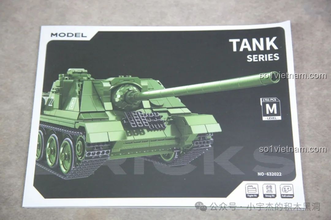 Các túi mảnh ghép xe tăng SU-100 PanlosBrick