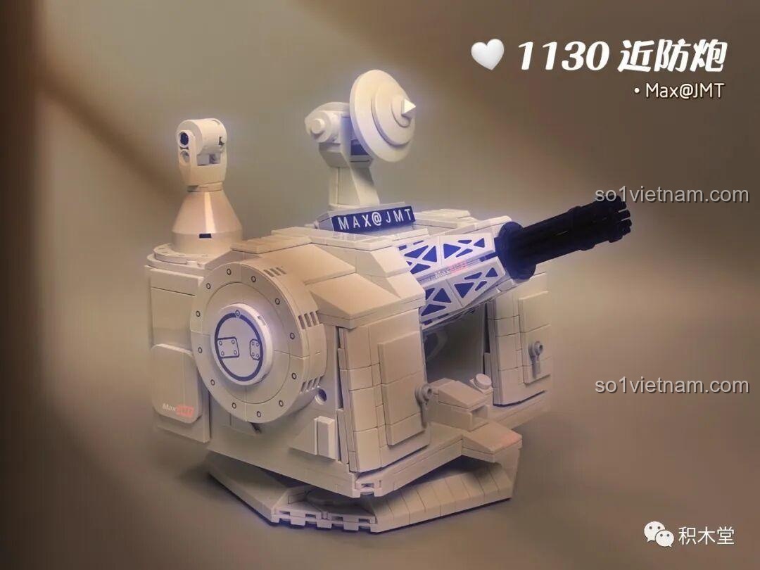 Hộp đồ chơi mô hình Pháo Hạm 1130 PanlosBrick 628012, ảnh review thực tế, giá tốt cho bé trai 6 tuổi