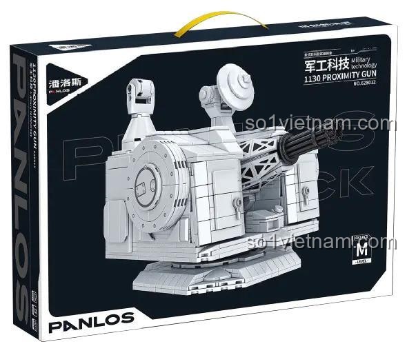Hộp bộ đồ chơi PanlosBrick 628012 Pháo Phòng Không Tầm Gần 1130, đồ chơi lắp ghép cho bé trai 6 tuổi, chất lượng cao