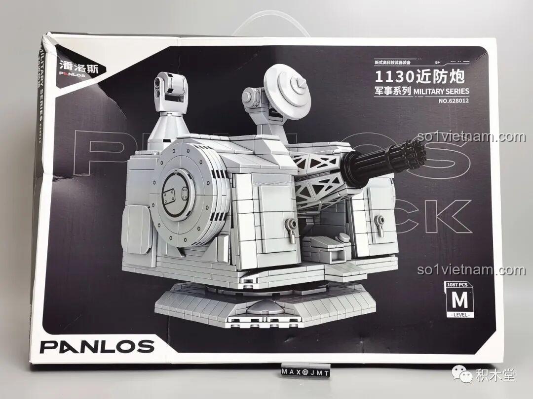 Linh kiện động cơ và điều khiển từ xa của bộ lắp ghép PanlosBrick 628012 Pháo Phòng Không Tầm Gần 1130, đồ chơi công nghệ cho bé trai 6 tuổi