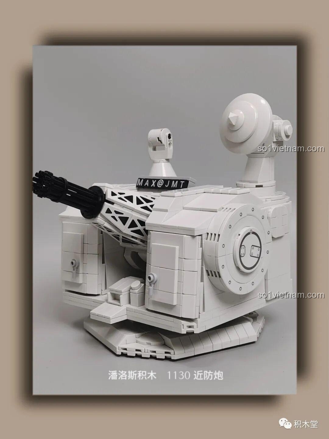 Ảnh review bộ lắp ghép Pháo Phòng Không Tầm Gần 1130 PanlosBrick 628012, đồ chơi quân sự chất lượng cao cho bé trai 6 tuổi