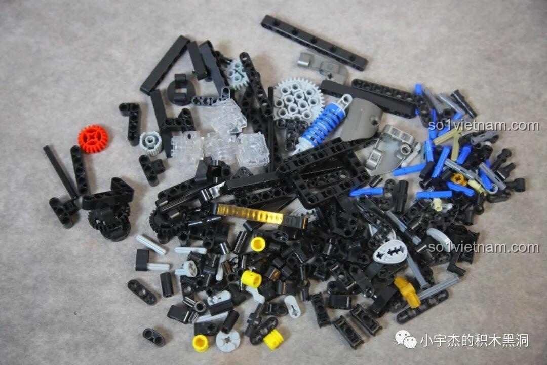 Các chốt và linh kiện đặc biệt của bộ lắp ghép PanlosBrick 672106 Mô tô Tốc Độ Rapid, chất lượng tốt, đồ chơi mô hình cho bé trai.