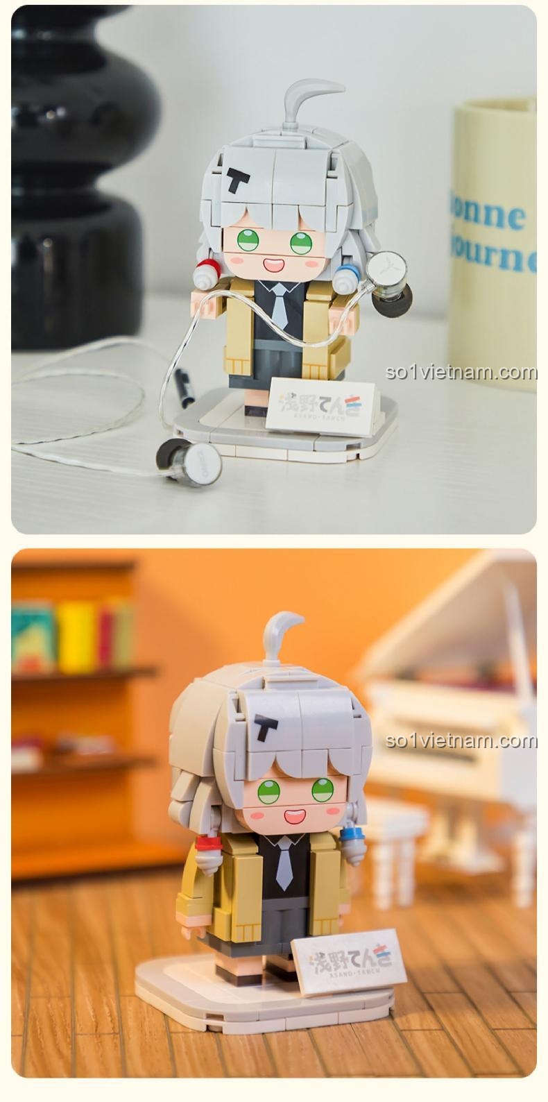 Hình ảnh thực tế của bộ xếp hình Pantasy 11012 Asano Tanch, màu sắc tươi sáng, chất lượng vượt trội.