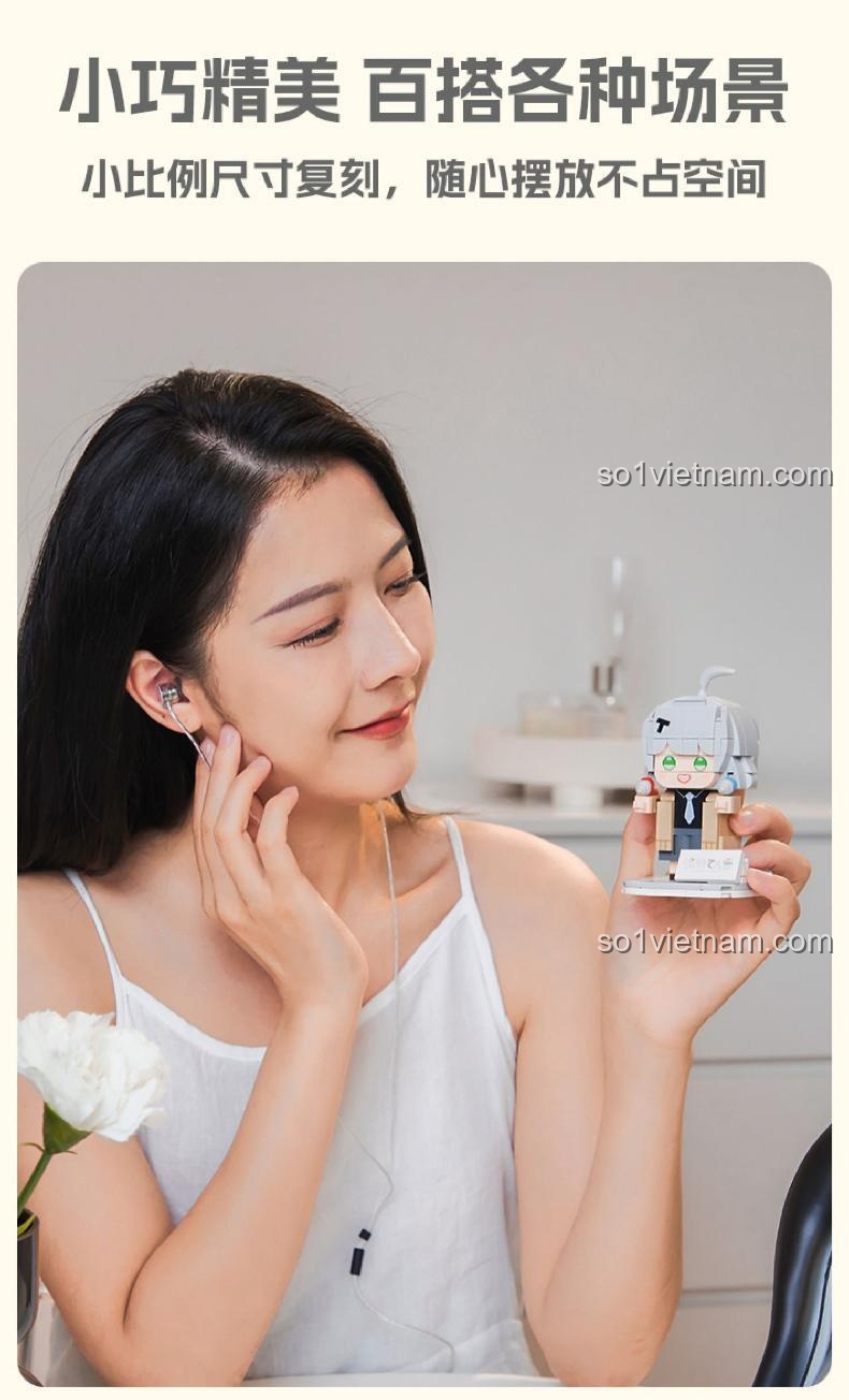 Kích thước nhỏ gọn, dễ trưng bày của mô hình Pantasy 11012 Asano Tanch, phù hợp mọi không gian.