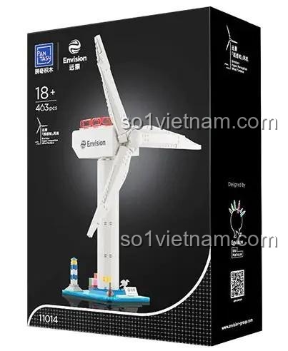 Hộp sản phẩm bộ xếp hình Cối Xay Gió Hiện Đại Pantasy 11014, mô hình tuabin gió Envision, phù hợp người lớn 18 tuổi, giá tiết kiệm