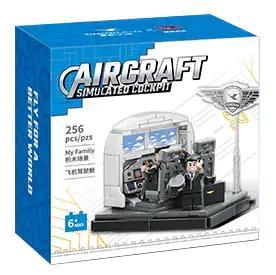 Hộp sản phẩm bộ lắp ghép Buồng lái máy bay Pantasy 11026, đồ chơi cho bé trai 6 tuổi yêu thích hàng không, giá rẻ.