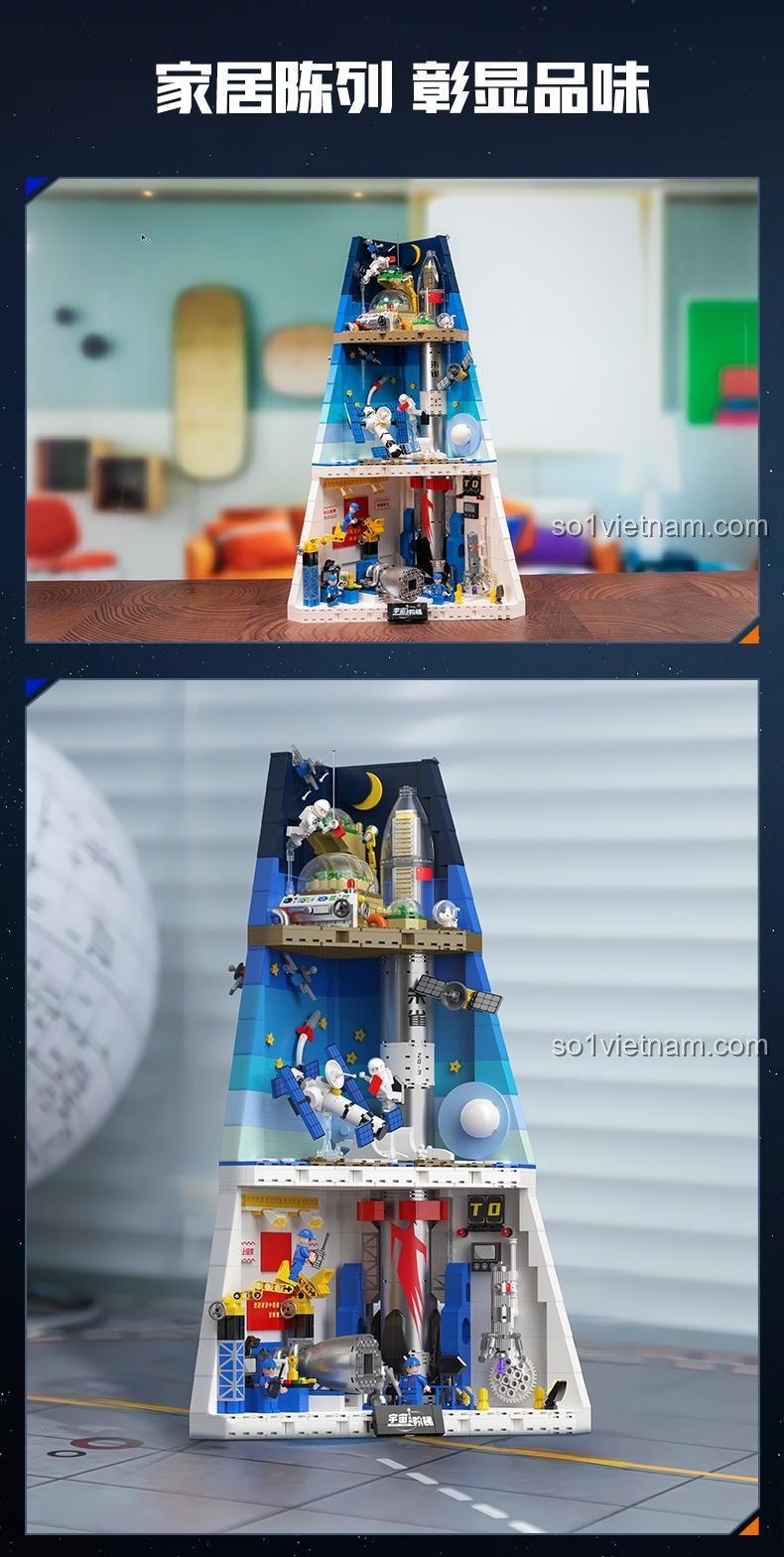 Câu chuyện vũ trụ được kể qua bộ lắp ghép Thang Máy Vũ Trụ Pantasy 11034