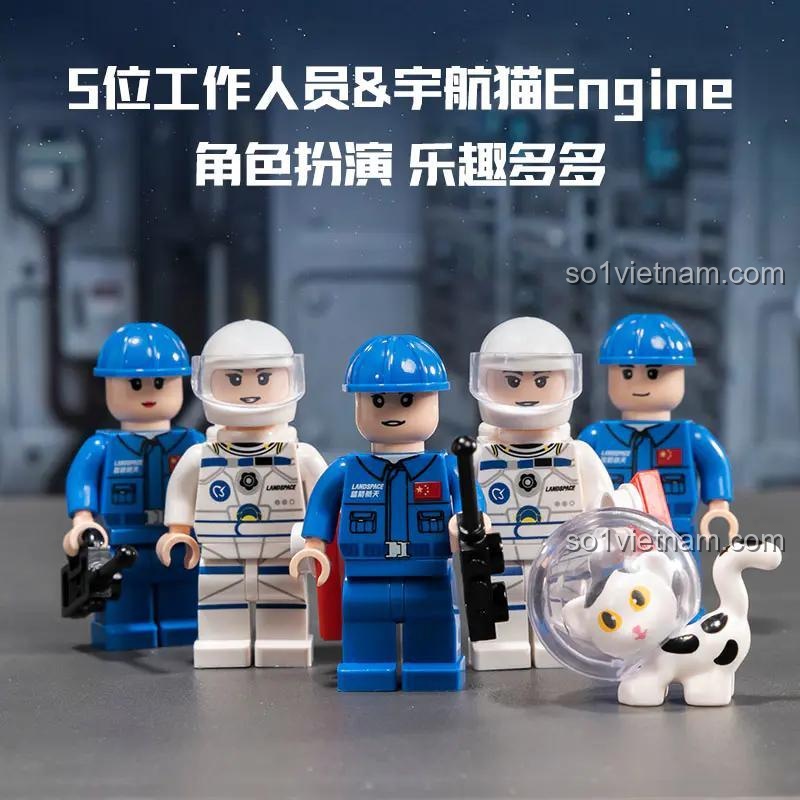 Mảnh ghép tên lửa Chu Tước 3 phiên bản giới hạn của bộ lắp ghép Thang Máy Vũ Trụ Pantasy 11034