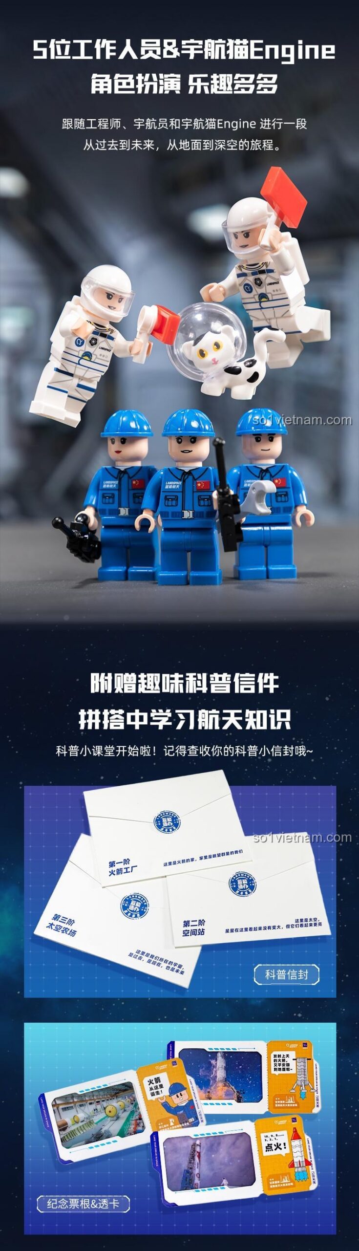 Mô hình Thang Máy Vũ Trụ Pantasy 11034 dùng để trang trí nhà cửa