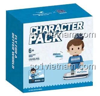 Hộp sản phẩm bộ lắp ghép Tiếp viên Hàng không Xiamen Air Pantasy 11035-36