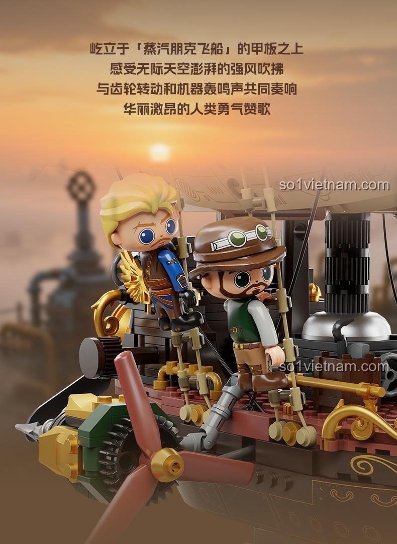 Các góc nhìn khác nhau của mô hình trưng bày Pantasy 85021, một vật phẩm sưu tầm độc đáo.