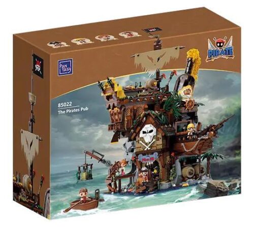 Hộp bộ lắp ghép Quán Rượu Hải Tặc Pantasy 85022, đồ chơi mô hình Quán Bar Cướp Biển giá tốt cho bé trai 12 tuổi