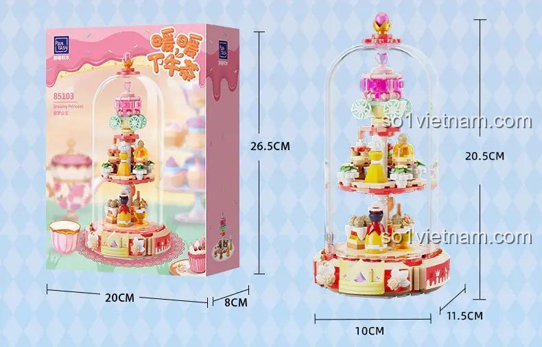 Pantasy 85103 Tiệm Bánh Ngọt Công Chúa Mơ Màng kích thước hộp, bộ đồ chơi, đồ chơi mô hình cho bé gái 6 tuổi, Giấc Mơ Ngọt Ngào, giá tốt