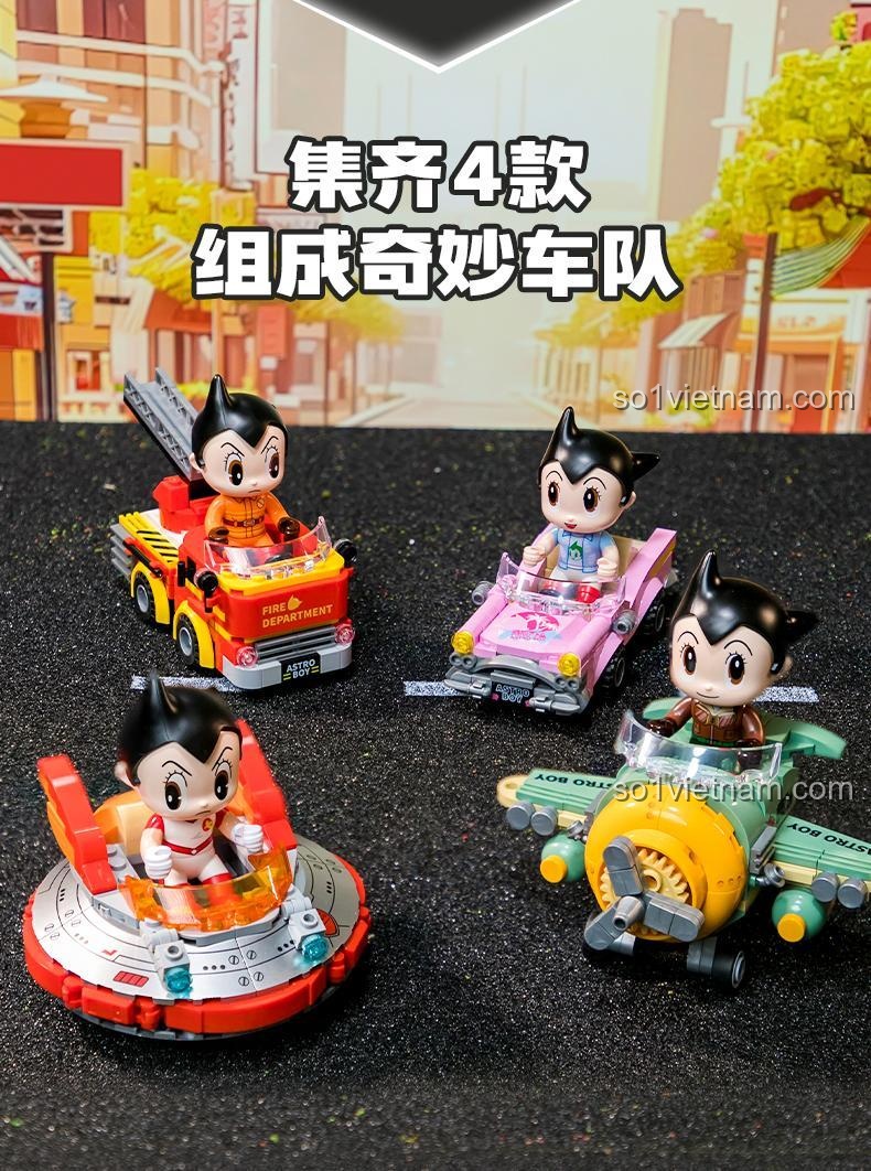 Pantasy 86208-11 Astro Boy Xe Hơi Chạy Đua đồ chơi giáo dục cho bé trai 6 tuổi