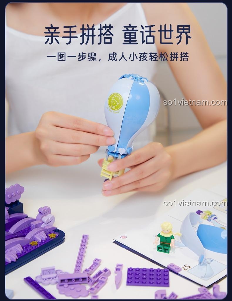 Trải nghiệm lắp ráp thế giới cổ tích với bộ lắp ghép Pantasy 86308, dễ dàng cho cả người lớn và trẻ em.