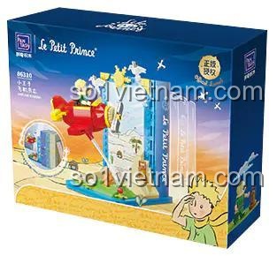 Hộp sản phẩm bộ lắp ghép Pantasy 86310 Hoàng tử bé, đồ chơi mô hình giá đỡ sách máy bay, chất lượng cao, cho bé trai bé gái 8 tuổi.