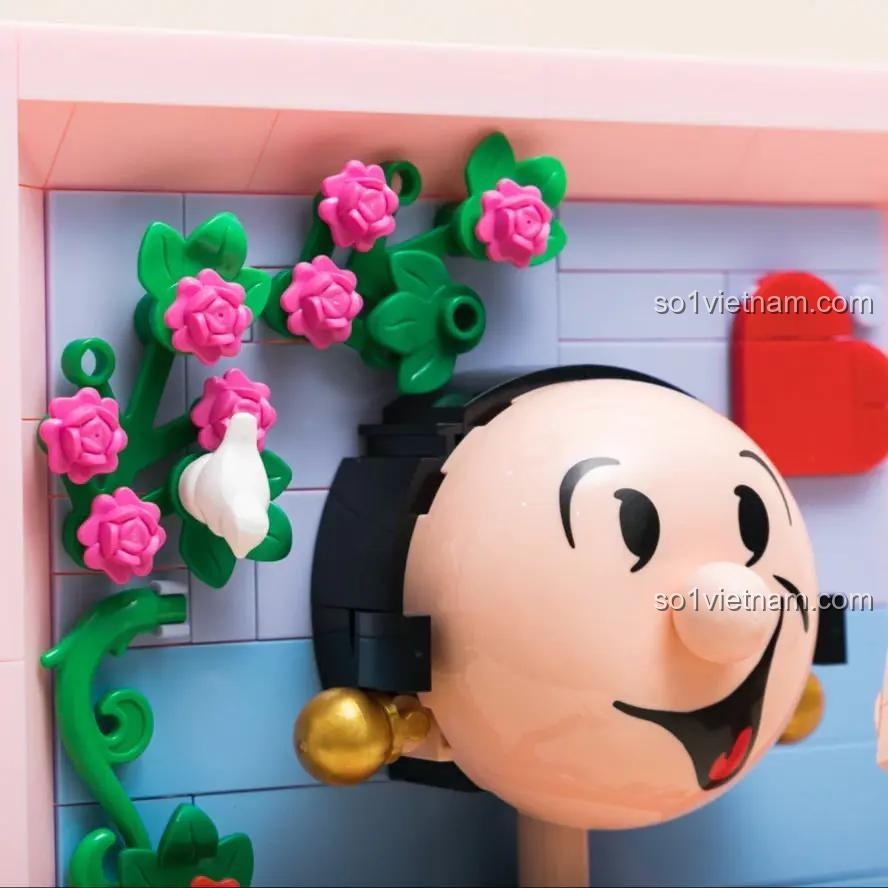 Hướng dẫn tính năng treo tường hoặc để bàn của bộ tranh 3D Olive Oyl, linh hoạt trong việc trang trí.