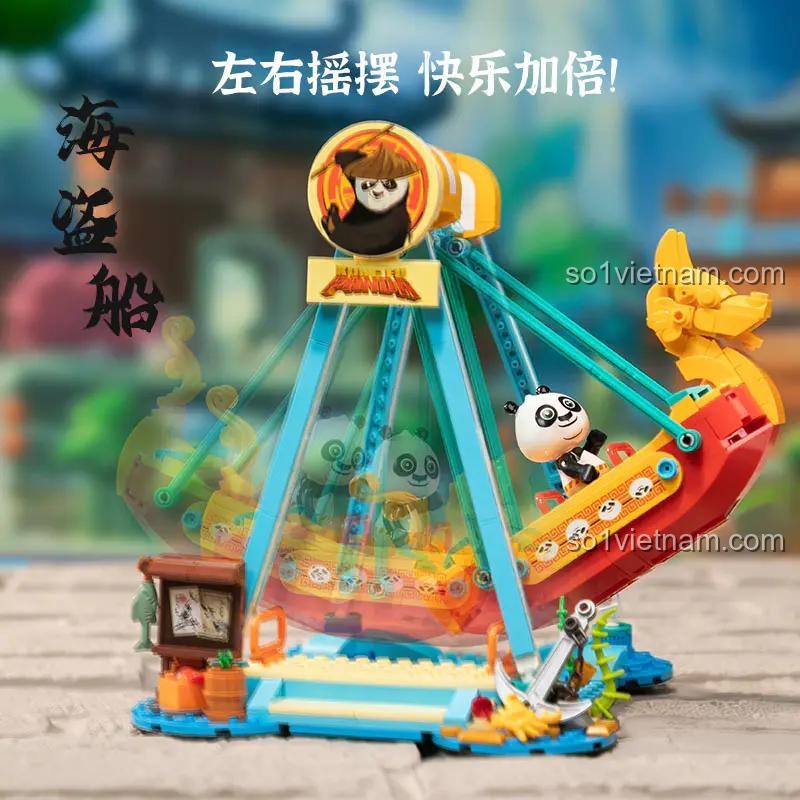 Bộ xếp hình Thuyền Hải Tặc Po Pantasy 86516 với tính năng lắc lư độc đáo, phù hợp bé 6 tuổi.