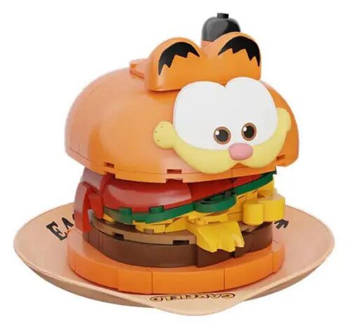 Pantasy 86805 Gia Đình Garfield - Bánh Burger Mỹ, bộ lắp ghép mô hình Garfield, đồ chơi xây dựng cho bé 6 tuổi
