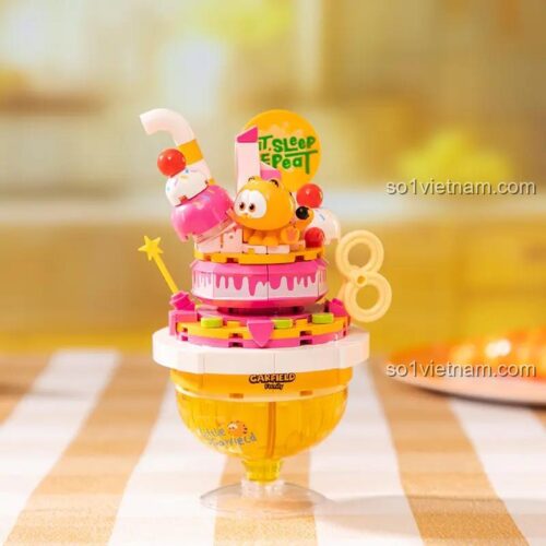 Mô hình bộ lắp ghép Garfield Family Kem Sữa Chua Pantasy 86806