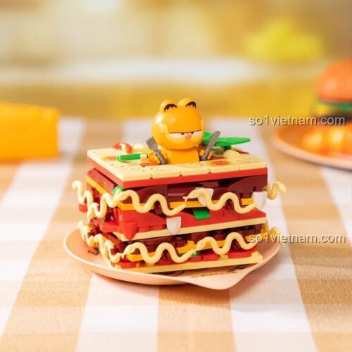 Mô hình Lasagna Garfield Pantasy 86807, bộ lắp ghép Garfield, đồ chơi mô hình Garfield, đồ chơi xếp hình Garfield, đồ chơi giáo dục Garfield, đồ chơi sáng tạo Garfield, 300 mảnh, cho bé 6 tuổi