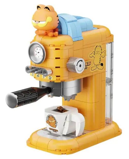 Bộ lắp ghép Pantasy 86812 Máy pha cà phê Garfield, Mô hình máy pha cà phê Garfield độc đáo, 300 mảnh, cho bé 6 tuổi