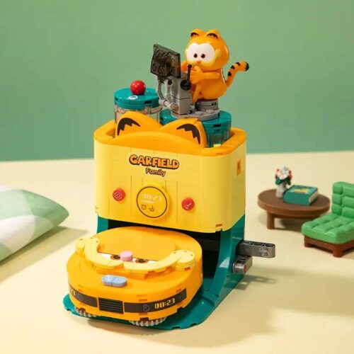 Bộ lắp ghép Pantasy 86823 Garfield Family Robot hút bụi siêu năng cho bé 6 tuổi