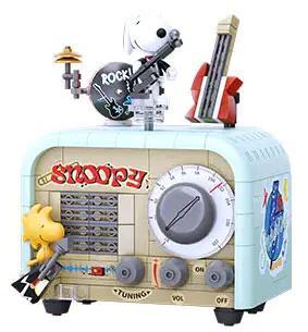 Bộ lắp ghép Đài Radio Snoopy Pantasy 86917, mô hình đài radio cổ điển với Snoopy và Woodstock chơi nhạc rock, phù hợp bé trai bé gái 8 tuổi, giá tốt.