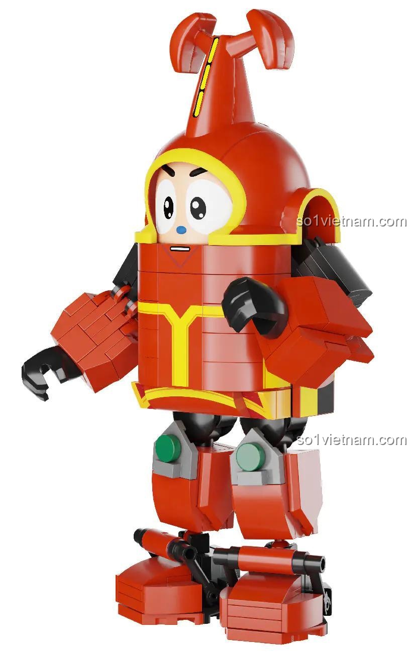 Robot Kabutack Tsubasa với các khớp nối linh hoạt, bộ lắp ghép Pantasy 87102, đồ chơi xây dựng cho bé trai 6 tuổi