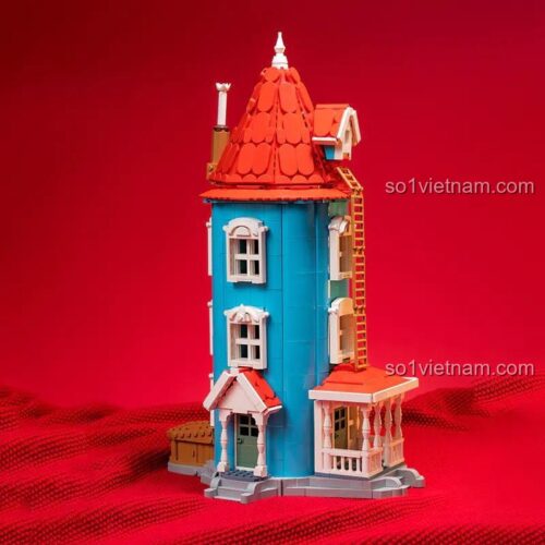 Ngôi nhà Moomin Pantasy 87201 - Mô hình ngôi nhà cổ tích với 6 nhân vật Moomin, chi tiết mở 90 độ, đồ chơi lắp ghép cho bé gái 14 tuổi
