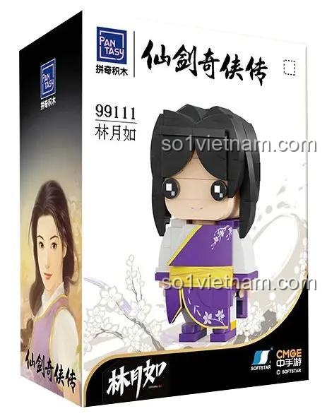 Hộp sản phẩm bộ lắp ghép Pantasy 99111 Lâm Nguyệt Như, mô hình nhân vật game Tiên Kiếm Kỳ Hiệp Truyện, chất lượng cao, giá tiết kiệm cho bé gái 12 tuổi.