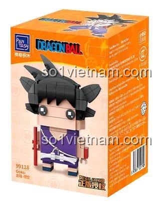 Hộp sản phẩm Pantasy 99118 Goku, bộ lắp ghép nhân vật Dragon Ball, đồ chơi xếp hình Son Goku 300 chi tiết, quà tặng cho bé trai