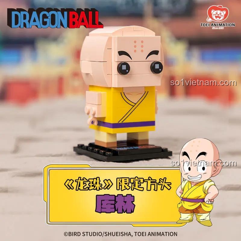 Hộp đồ chơi xếp hình nhân vật Krilin Pantasy 99121, quà tặng sinh nhật ý nghĩa cho fan Dragon Ball.