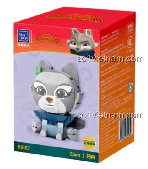 Hộp đồ chơi lắp ghép Pantasy 99127 Zhen Kung Fu Panda, thiết kế đẹp mắt, quà tặng ý nghĩa cho bé gái