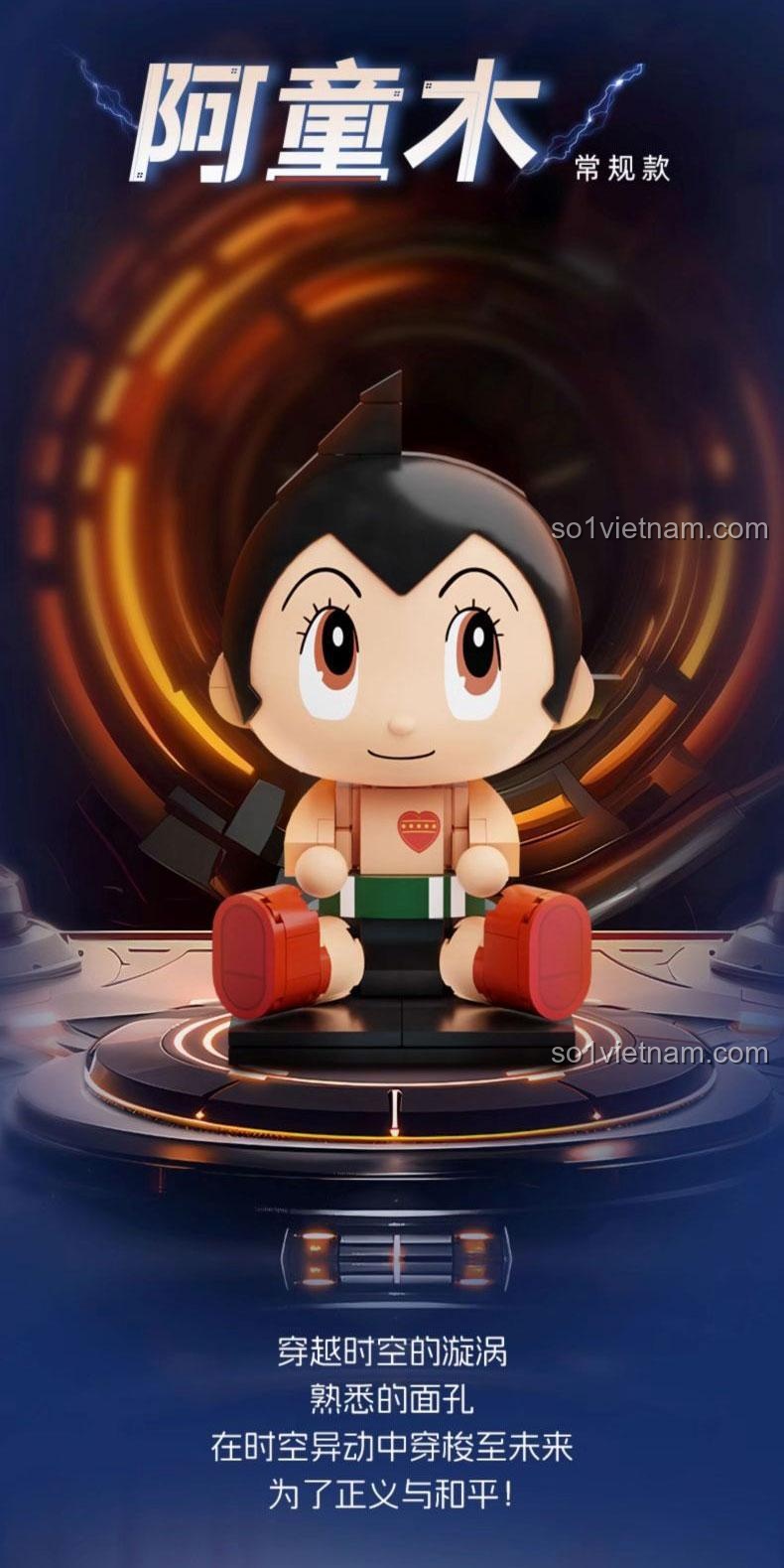 Nhân Vật Astro Boy Pantasy, mô hình Astro Boy cổ điển, vượt thời không, vì chính nghĩa và hòa bình, giá tốt
