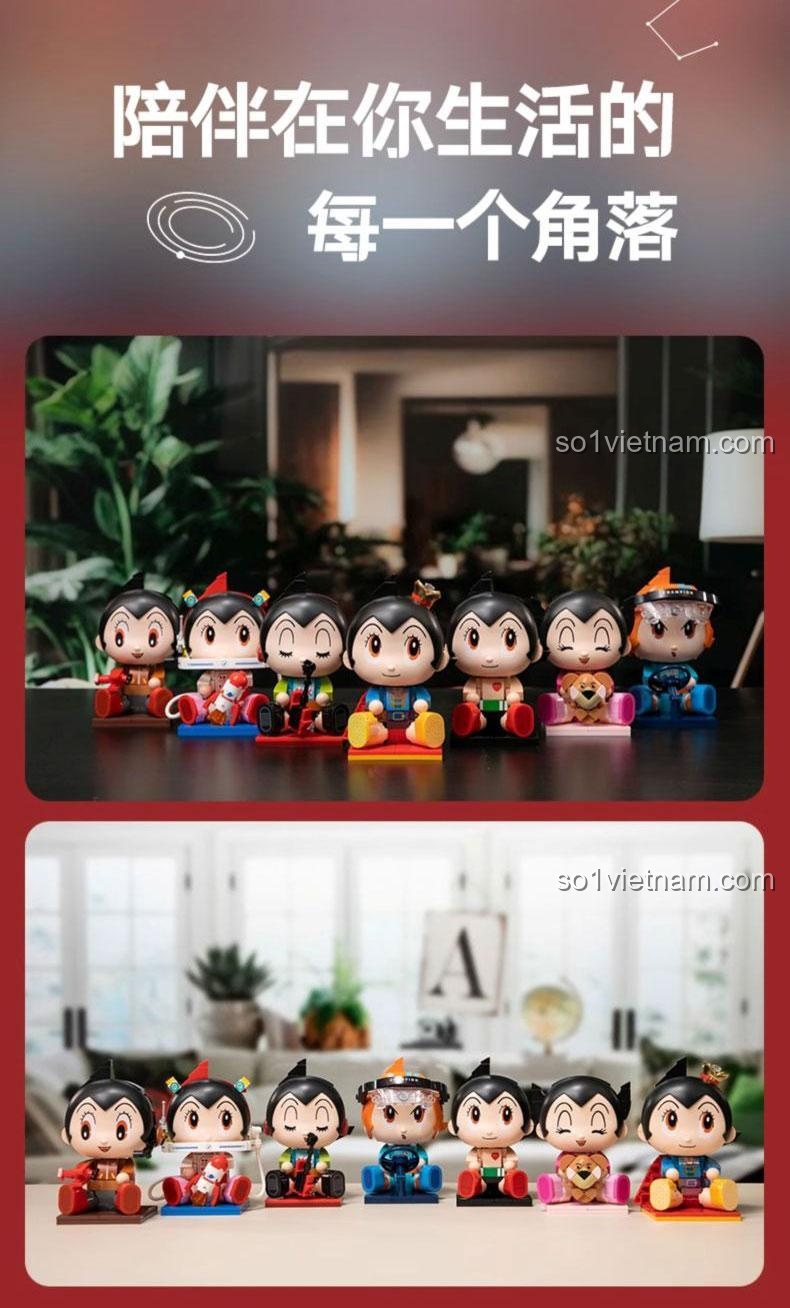 Hộp Mù Astro Boy 99128, mô hình Astro Boy trưng bày trong nhà, trang trí đẹp mắt, đáng tiền