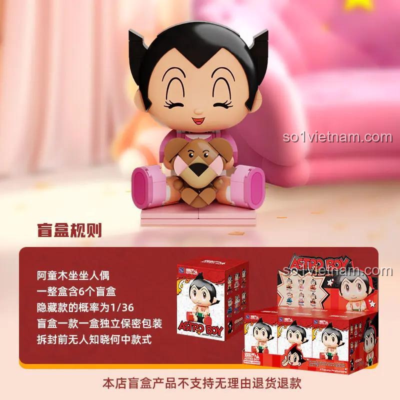 Bộ đồ chơi Pantasy 99128, Hộp Mù Astro Boy với Uran và gấu bông, quy tắc hộp mù, đáng tiền