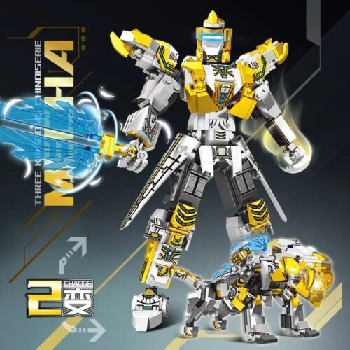 Pinda P2005 Chinoiserie Mecha Zhuge Liang Robot Biến Hình 504 Mảnh