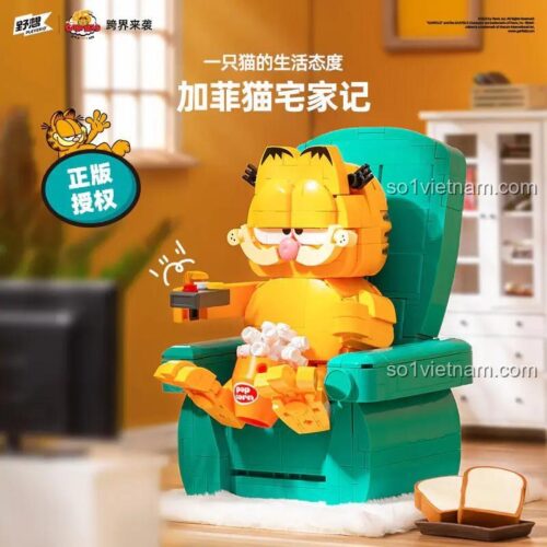 Mô hình Garfield ngồi ghế sofa M38-P8028 Pleyerid