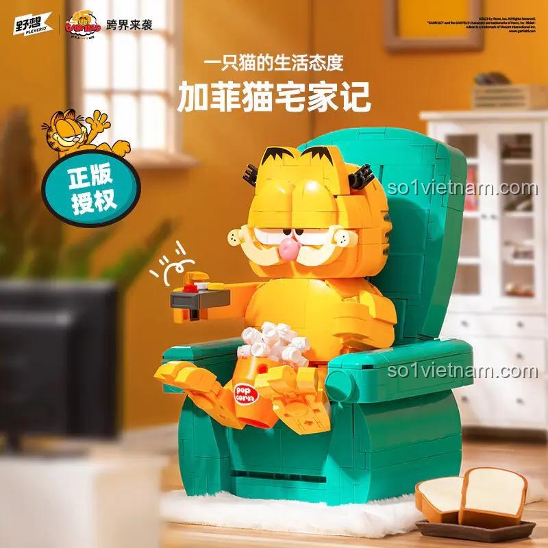 Mô hình Garfield ngồi ghế sofa M38-P8028 Pleyerid