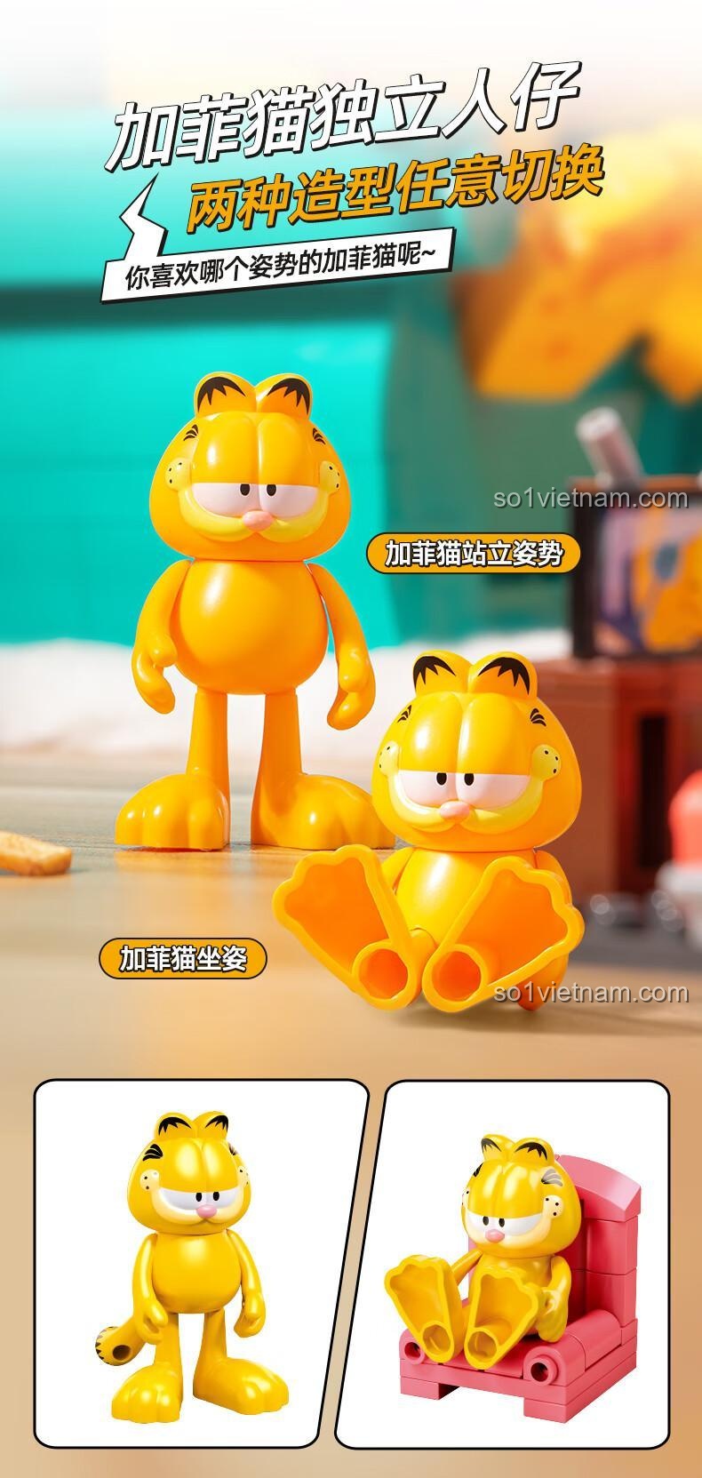Mô hình Garfield và cảnh nhỏ M38-P8028 Pleyerid