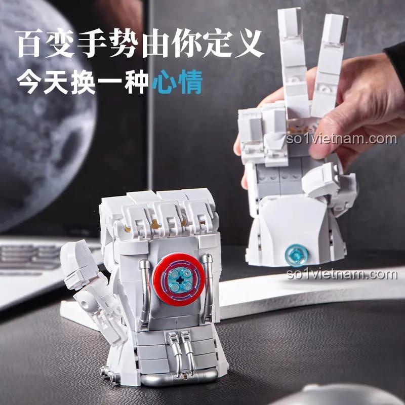 Bộ lắp ráp Maro Năng Lượng Tay Pleyerid M38-P8066 với các khớp ngón tay cử động linh hoạt, đồ chơi robot cho bé trai