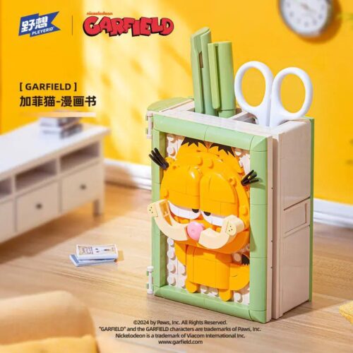 Mô hình Garfield Bạch Nhật Mơ M38-P8052A, đồ chơi lắp ghép Garfield, đồ chơi sáng tạo cho bé 12 tuổi, đồ chơi phát triển trí tuệ Garfield, 野想Pleyerid Garfield