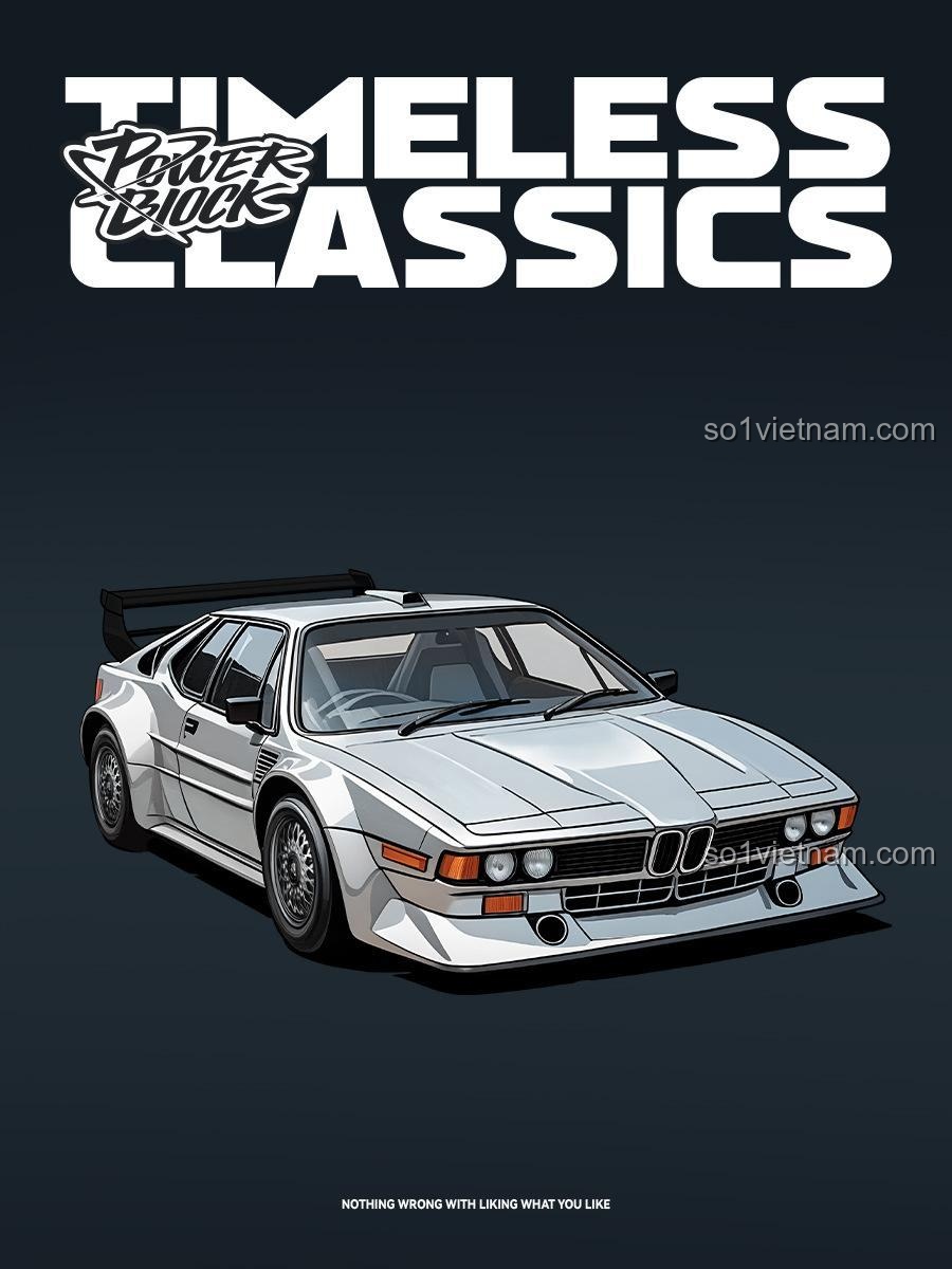 Đồ chơi mô hình Power Block PB8819, tái hiện huyền thoại xe đua BMW M1, thiết kế đẳng cấp cho con trai 12 tuổi, giá rẻ.