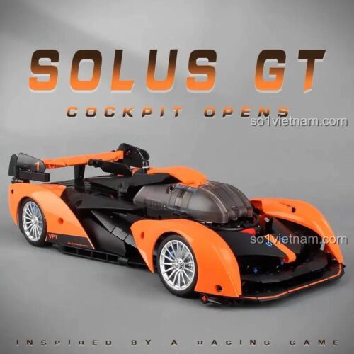Đồ chơi mô hình Pro Blocks McLaren Solus GT với buồng lái mở độc đáo, chi tiết cao cấp cho bé trai 14 tuổi.