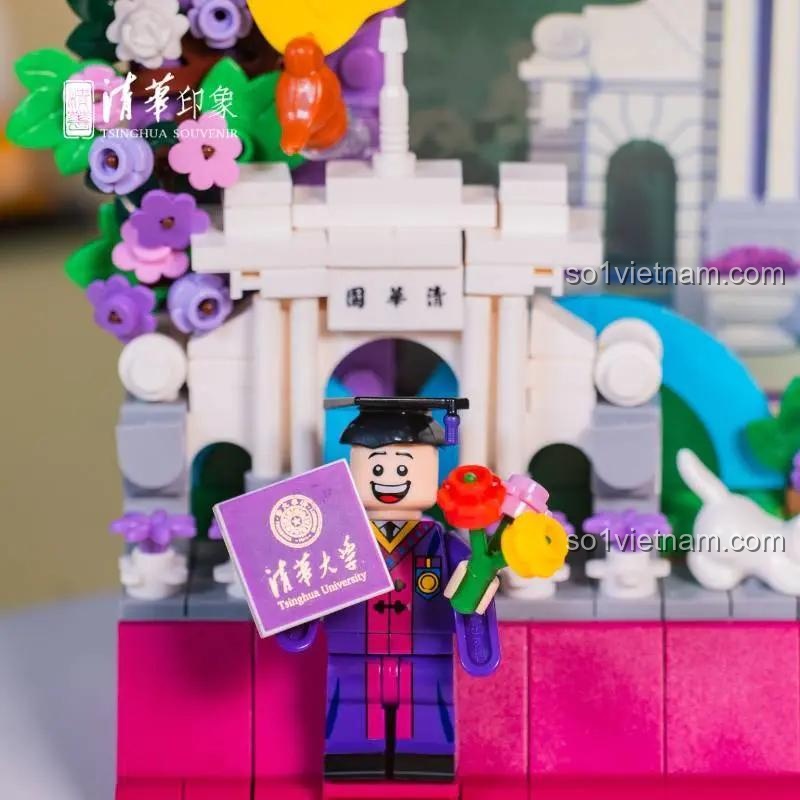 Bộ lắp ghép Khung Ảnh Lắp Ghép Thanh Hoa Viên Qinghua Impression QHYX001, mô hình sách, đồ chơi sáng tạo cho bé 6 tuổi