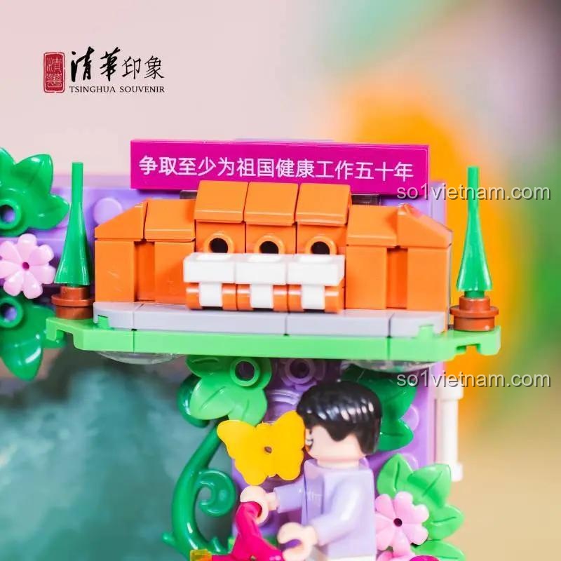 Bộ lắp ghép Khung Ảnh Lắp Ghép Thanh Hoa Viên Qinghua Impression QHYX001, mô hình sóc, đồ chơi sáng tạo cho bé 6 tuổi