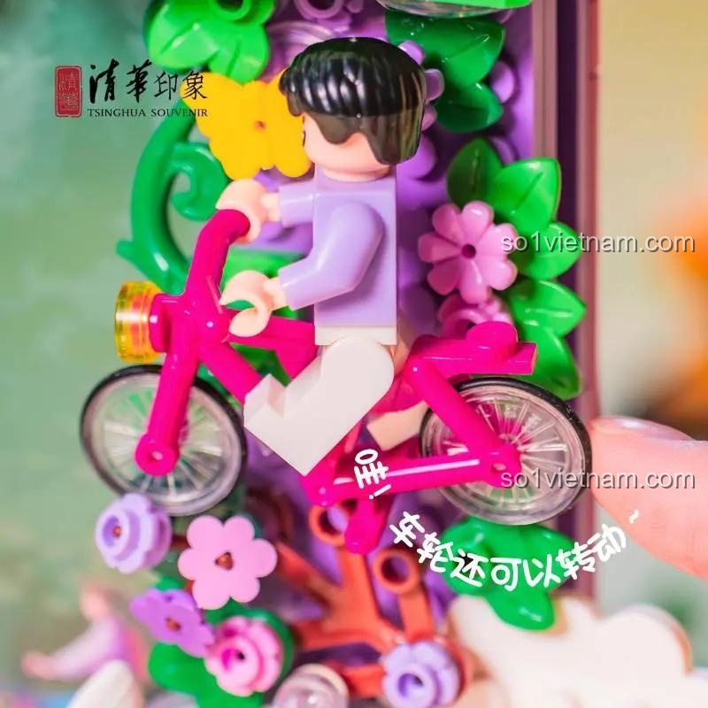 Bộ lắp ghép Khung Ảnh Lắp Ghép Thanh Hoa Viên Qinghua Impression QHYX001, mô hình xe buýt, đồ chơi mô hình cho bé 6 tuổi