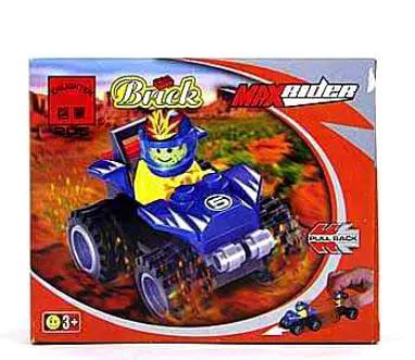 Bộ đồ chơi Qman 205 Max Rider giá rẻ, đồ chơi lắp ráp xe đua địa hình cho bé trai 3 tuổi, có động cơ kéo lùi, tương thích LEGO®